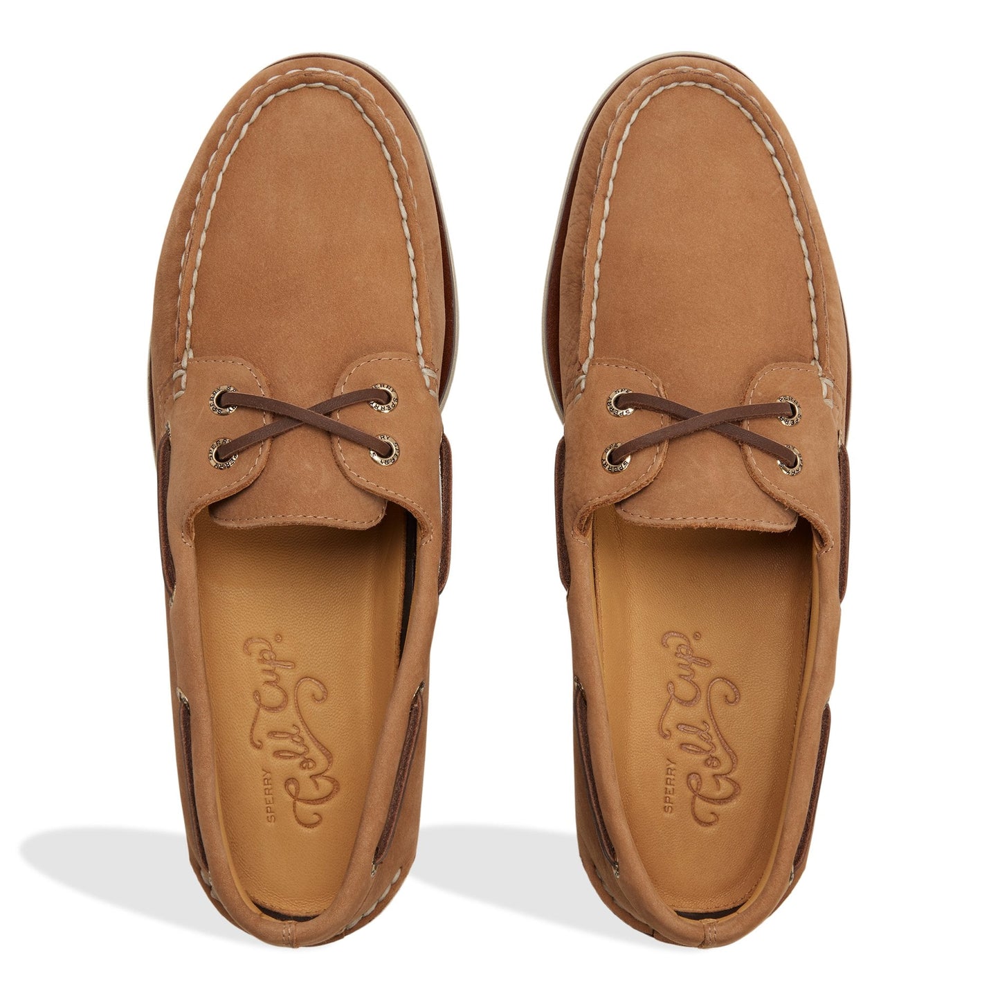 Sperry Gold Cup Authentic Original 2-Eye Boat Shoe Beige