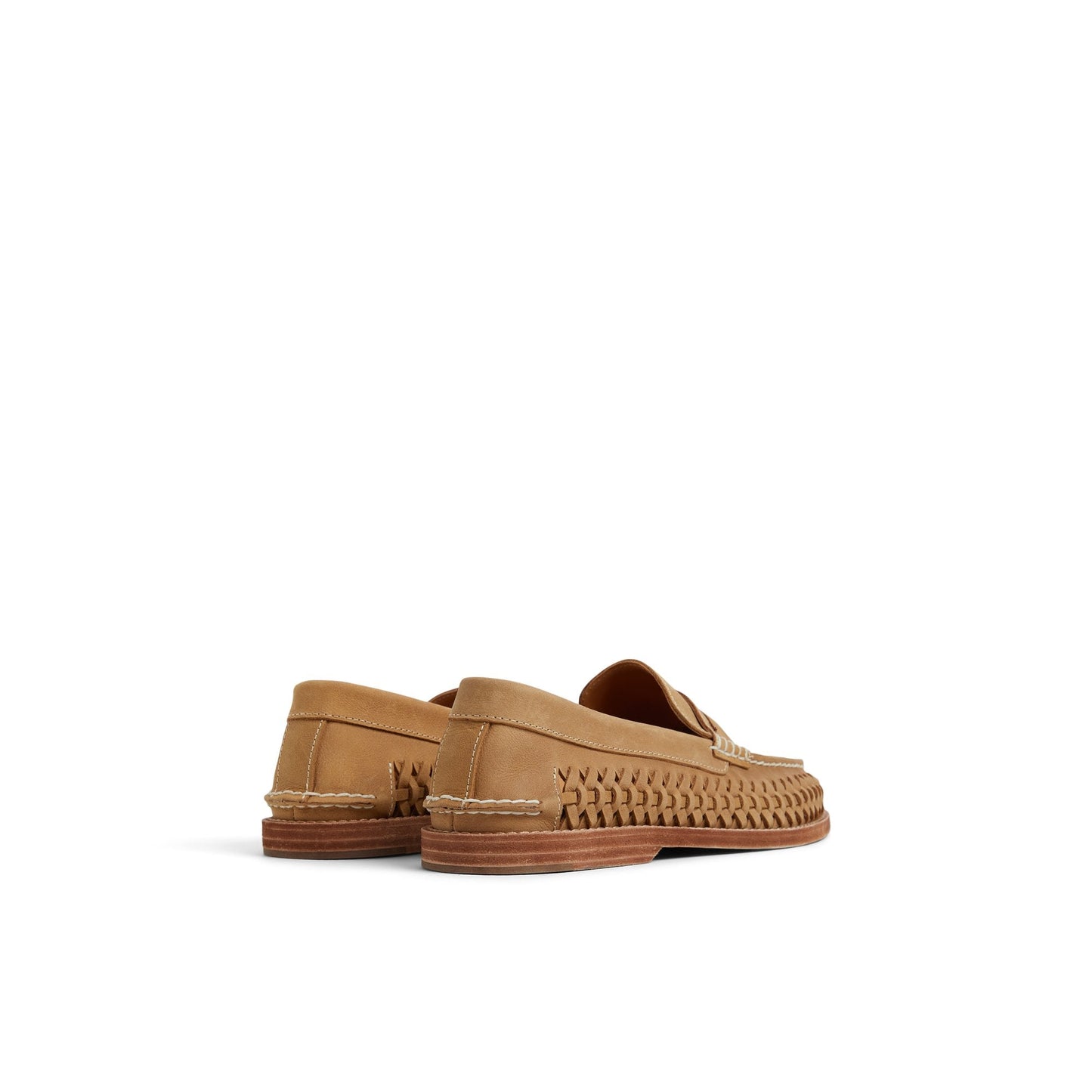 Sperry Gold Cup Woven Penny Loafer Tan