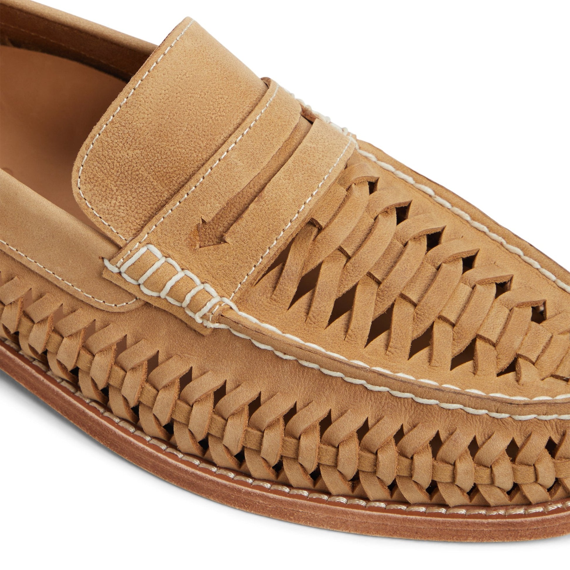 Sperry Gold Cup Woven Penny Loafer Tan