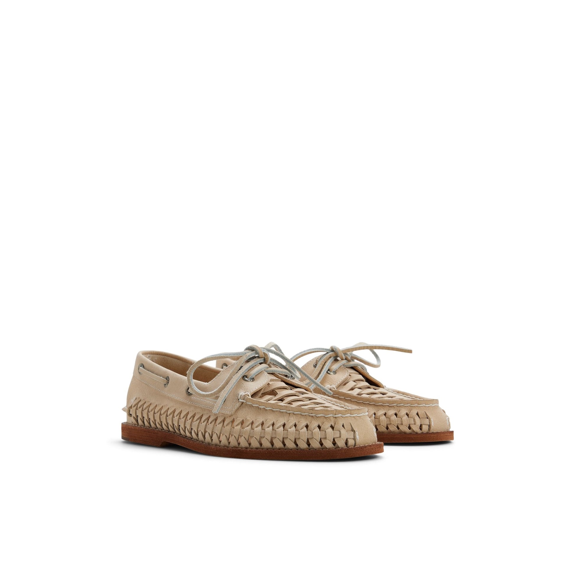 Sperry Gold Cup Authentic Original 2-Eye Woven Light beige