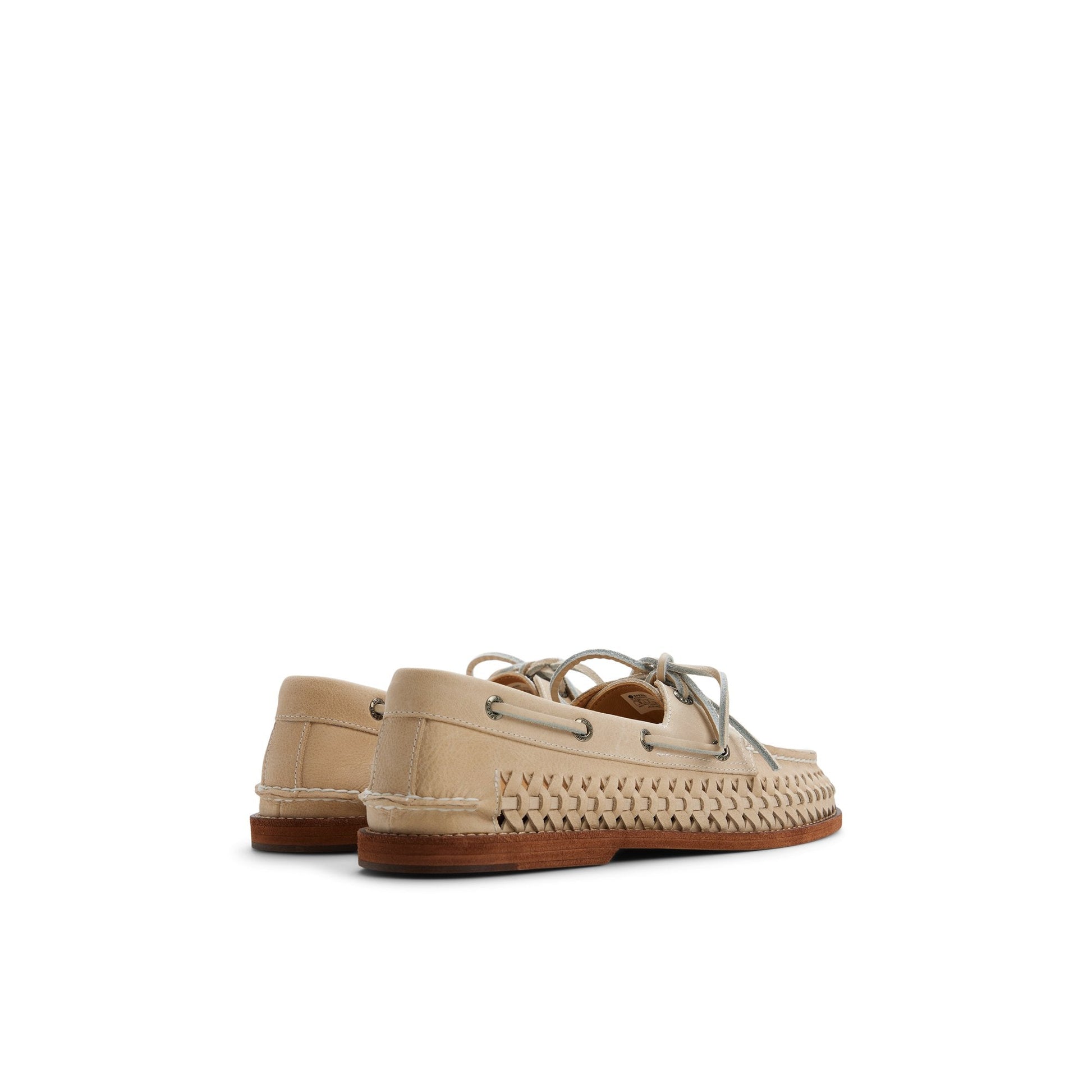 Sperry Gold Cup Authentic Original 2-Eye Woven Light beige