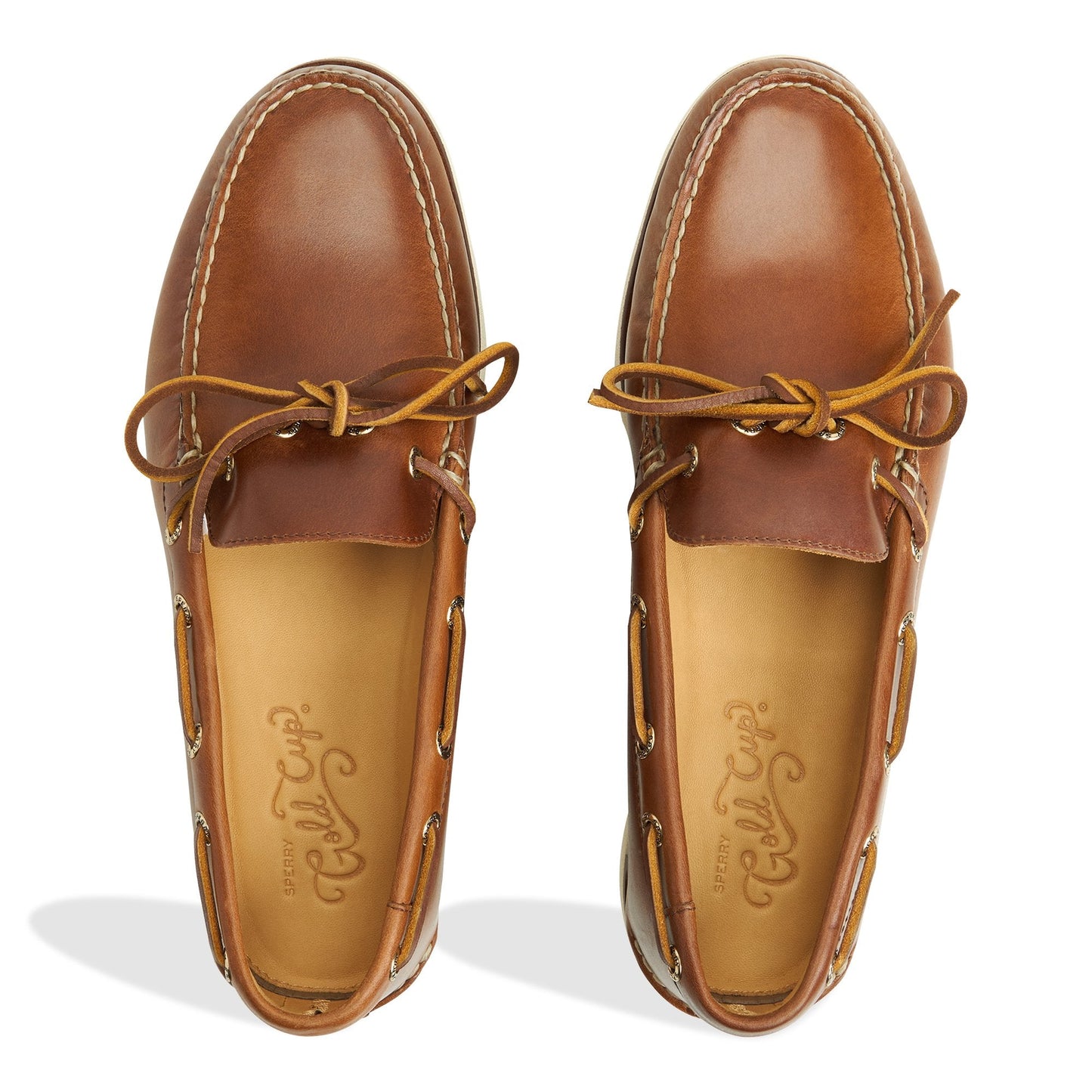 Sperry Gold Cup Authentic Original 2-Eye Boat Shoe Open tan