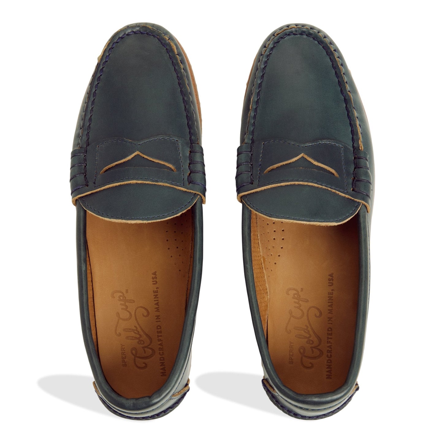 Sperry Gold Cup Made in Maine Penny Loafer Navy