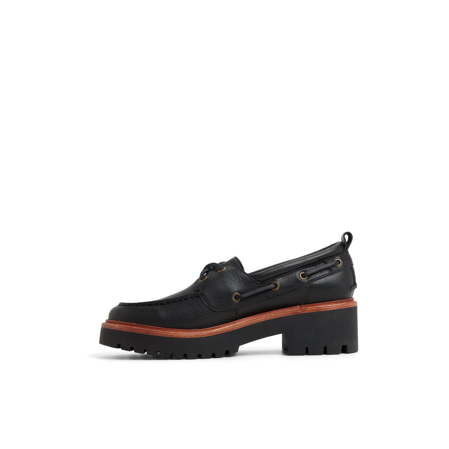 Sperry Authentic Original 2 Eye Lug Boat Shoe Black
