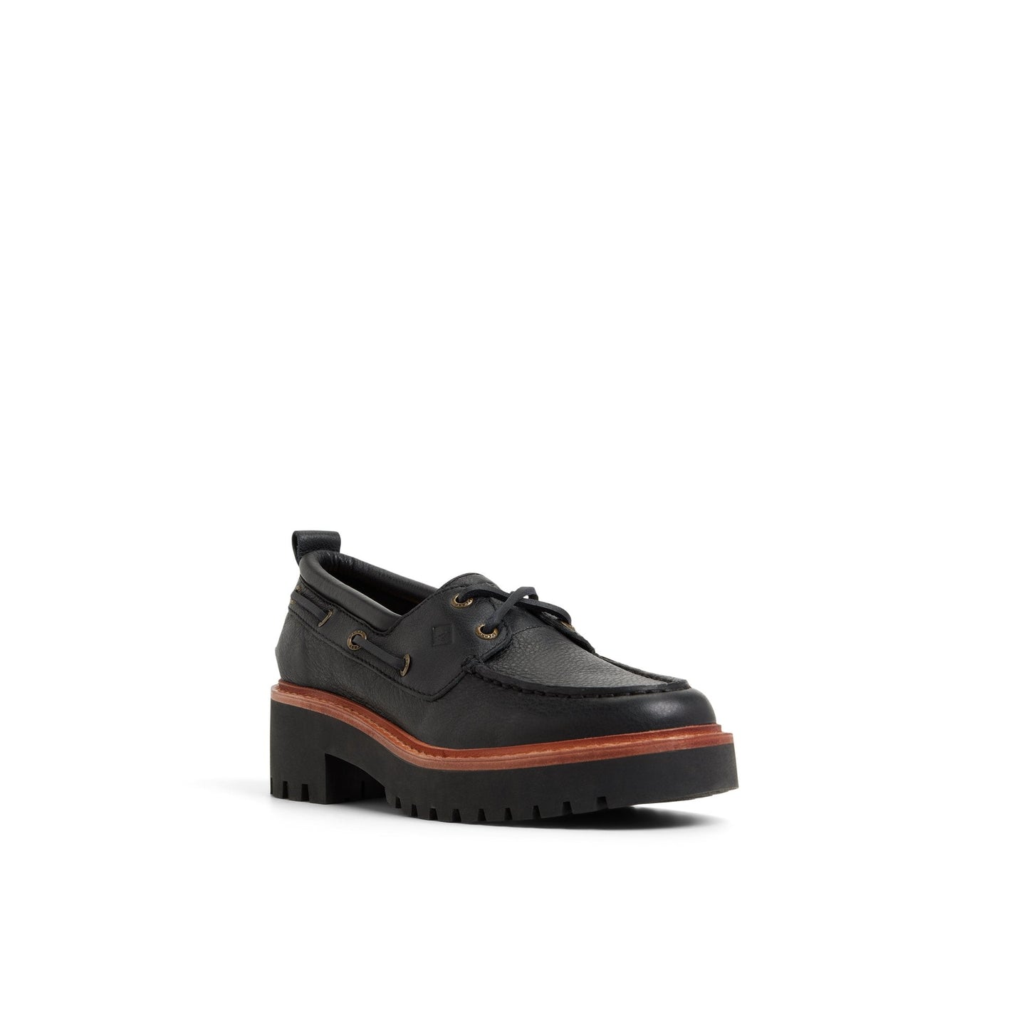 Sperry Authentic Original 2 Eye Lug Boat Shoe Black