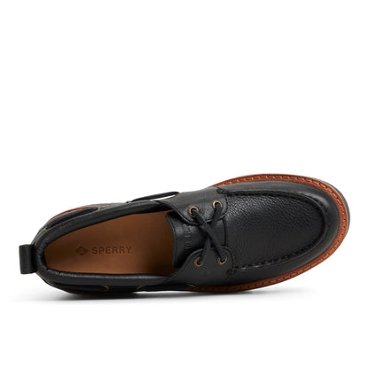 Sperry Authentic Original 2 Eye Lug Boat Shoe Black