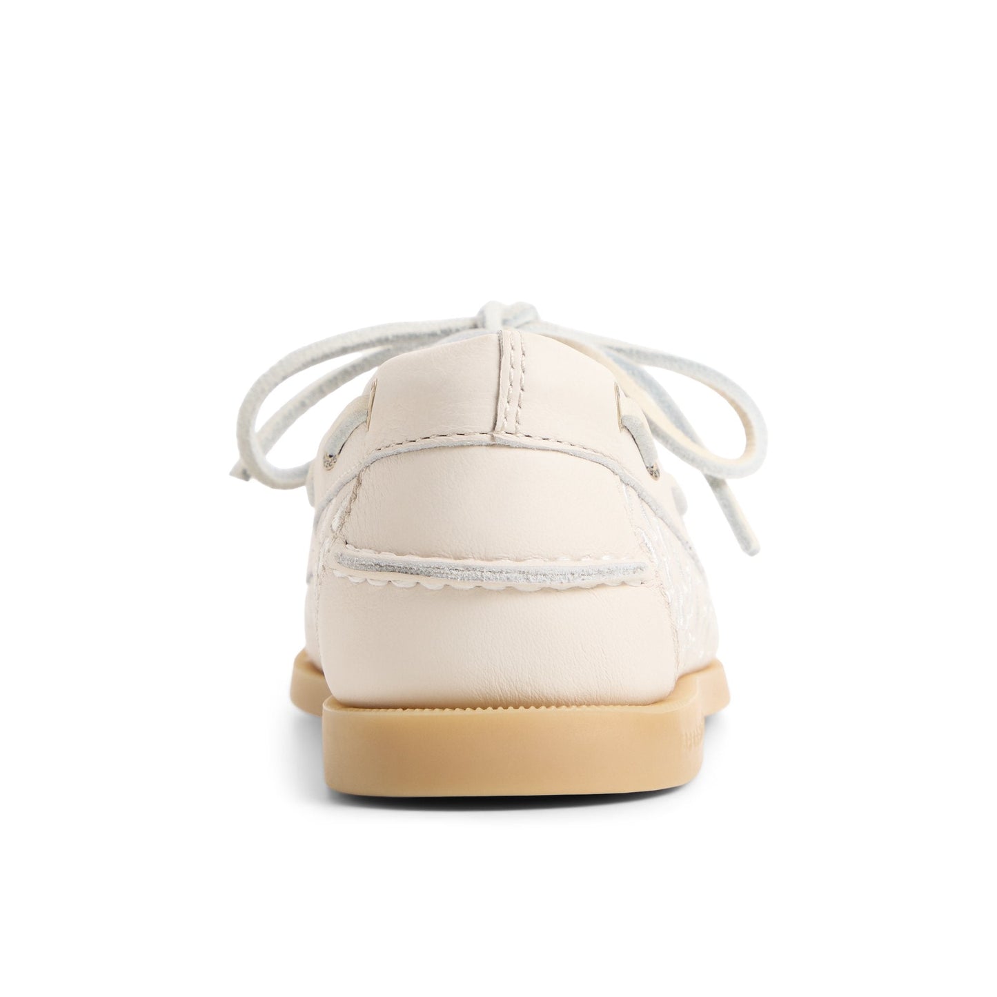 Sperry Authentic Original 2 Eye Embroidered Boat Shoe Cream