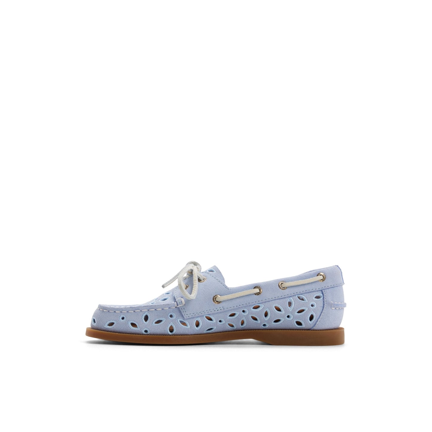 Sperry Authentic Original 2 Eye Embroidered Boat Shoe Light blue