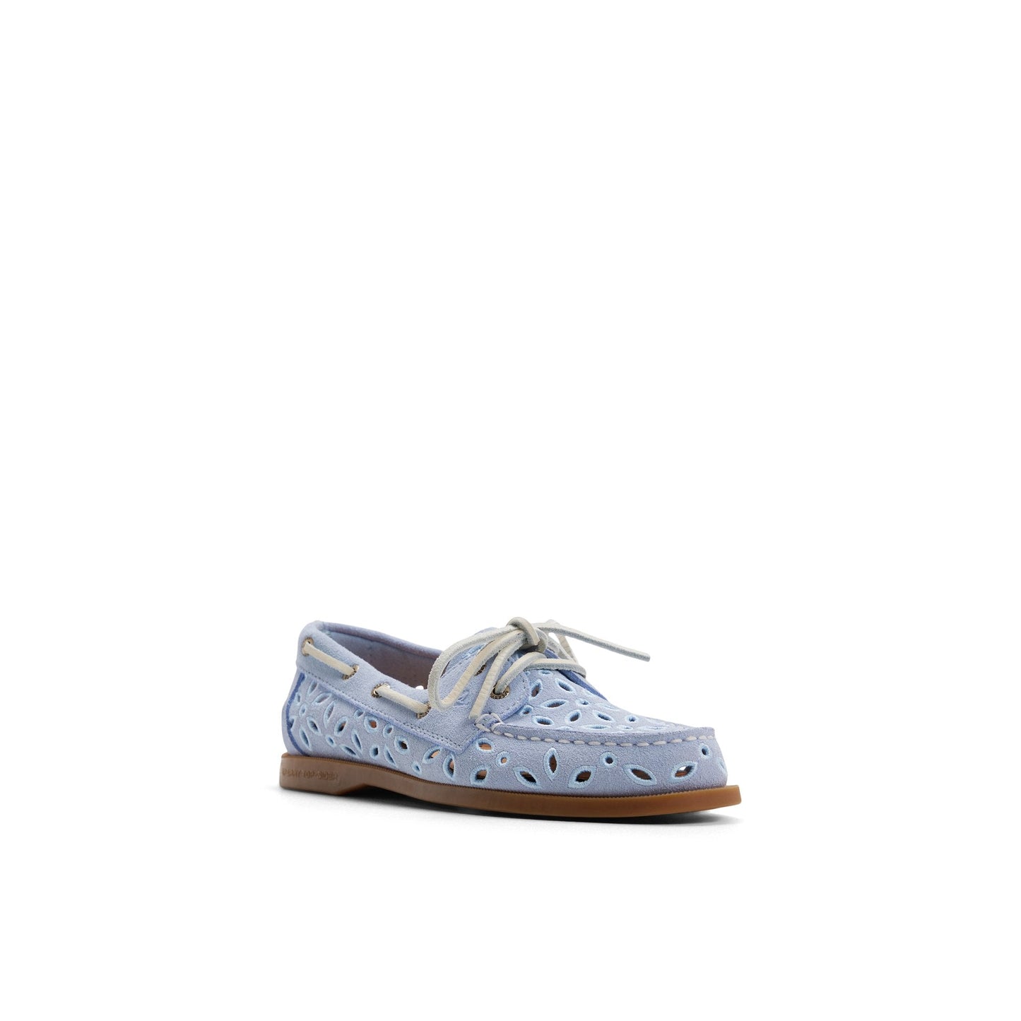 Sperry Authentic Original 2 Eye Embroidered Boat Shoe Light blue