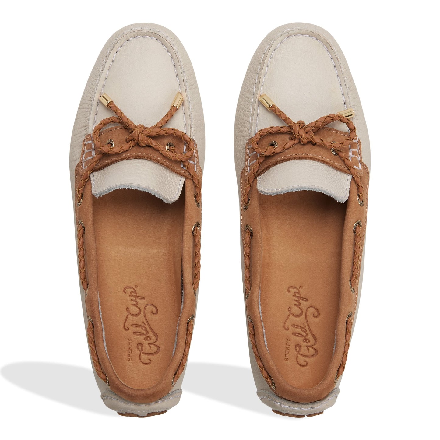 Sperry Gold Cup Driver Loafer White combo
