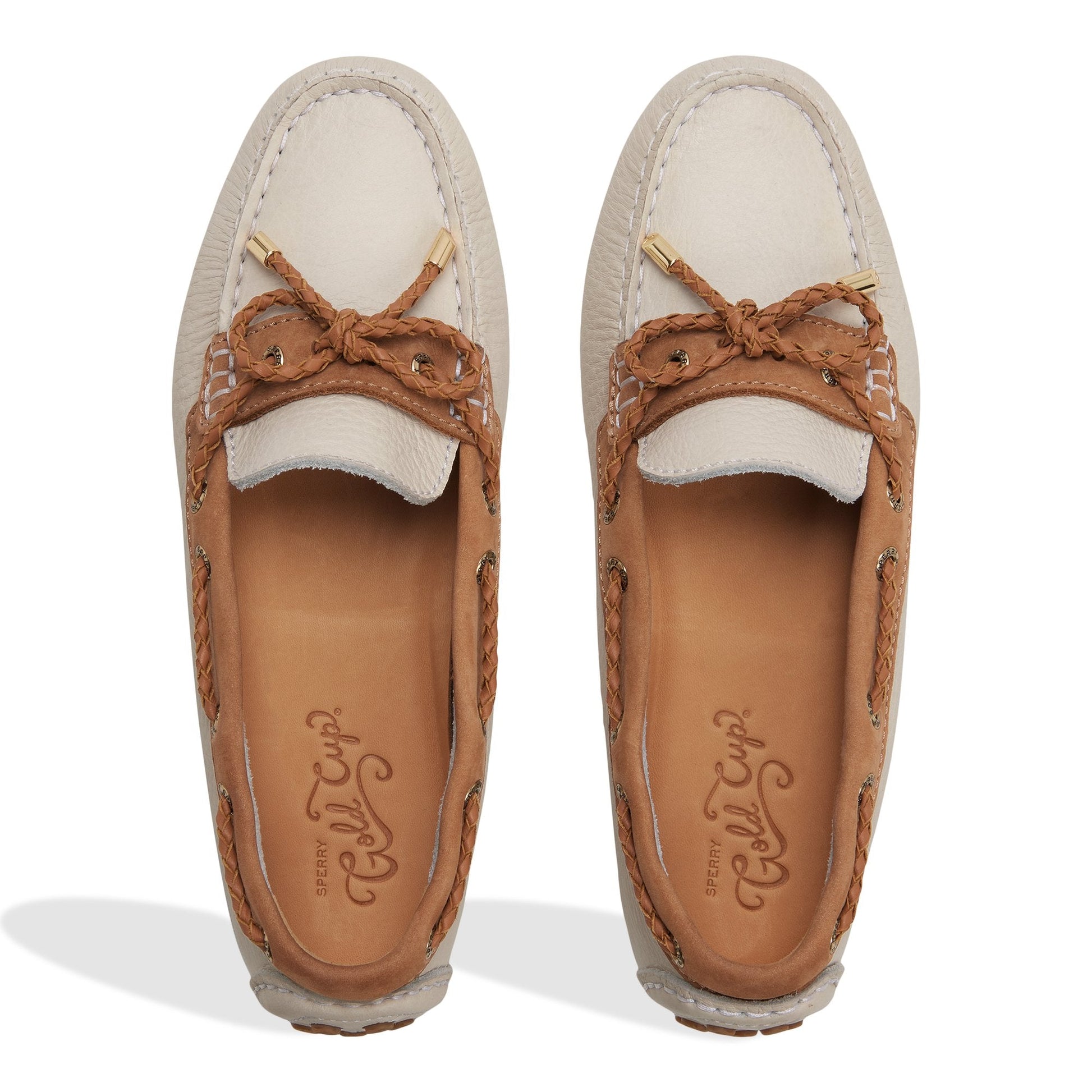 Sperry Gold Cup Driver Loafer White combo