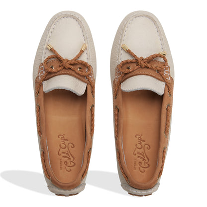 Sperry Gold Cup Driver Loafer White combo