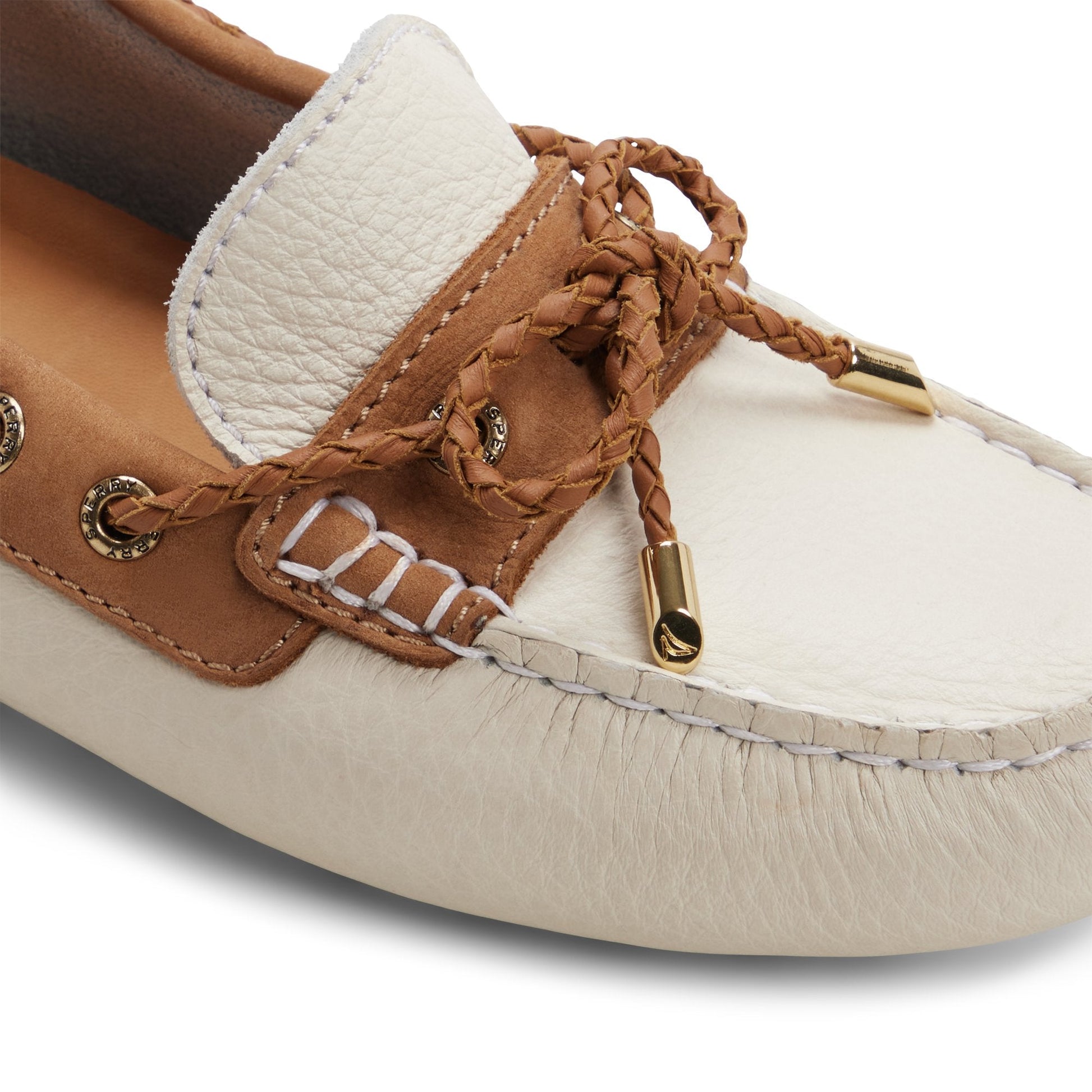 Sperry Gold Cup Driver Loafer White combo