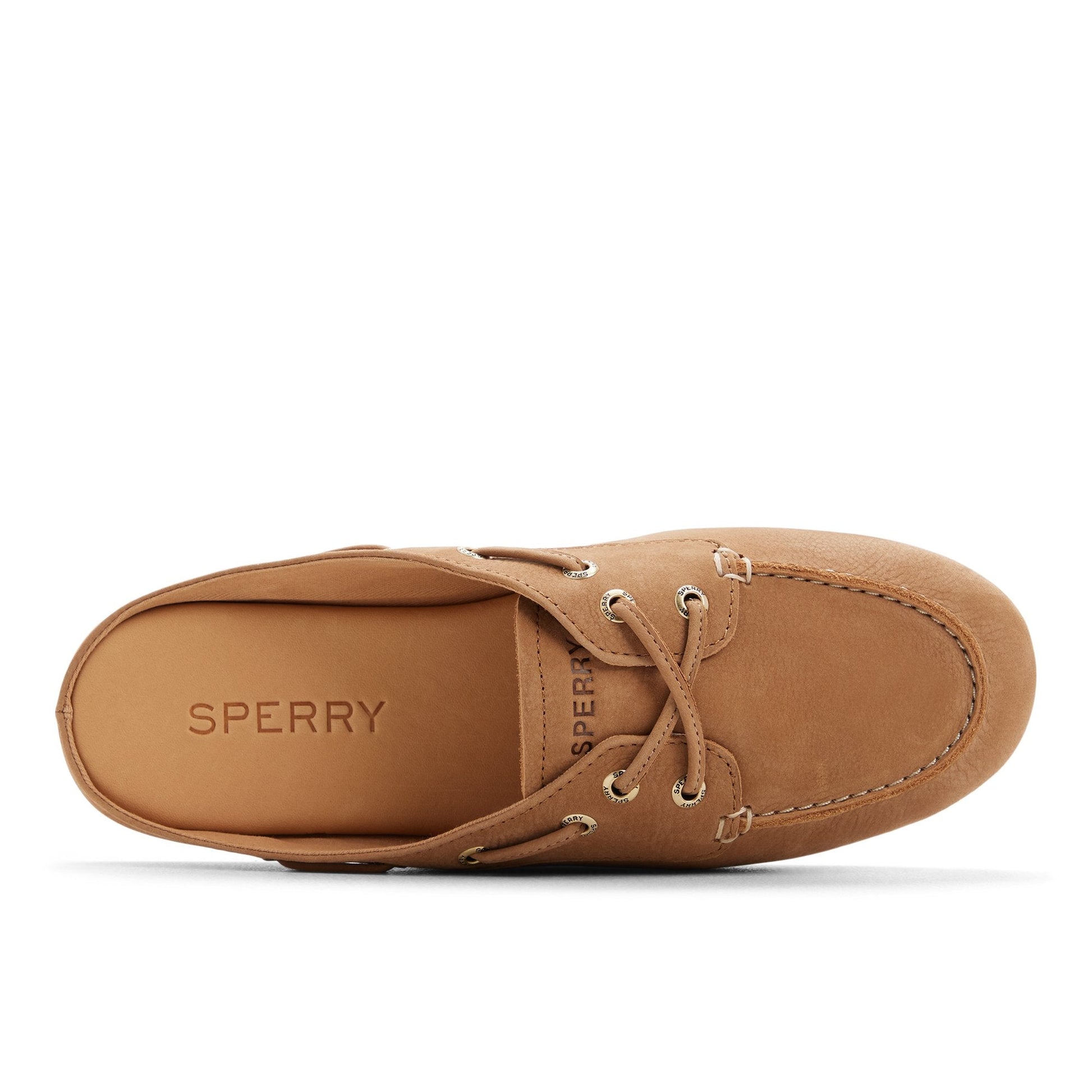 Sperry Slim Boat Mule Tan