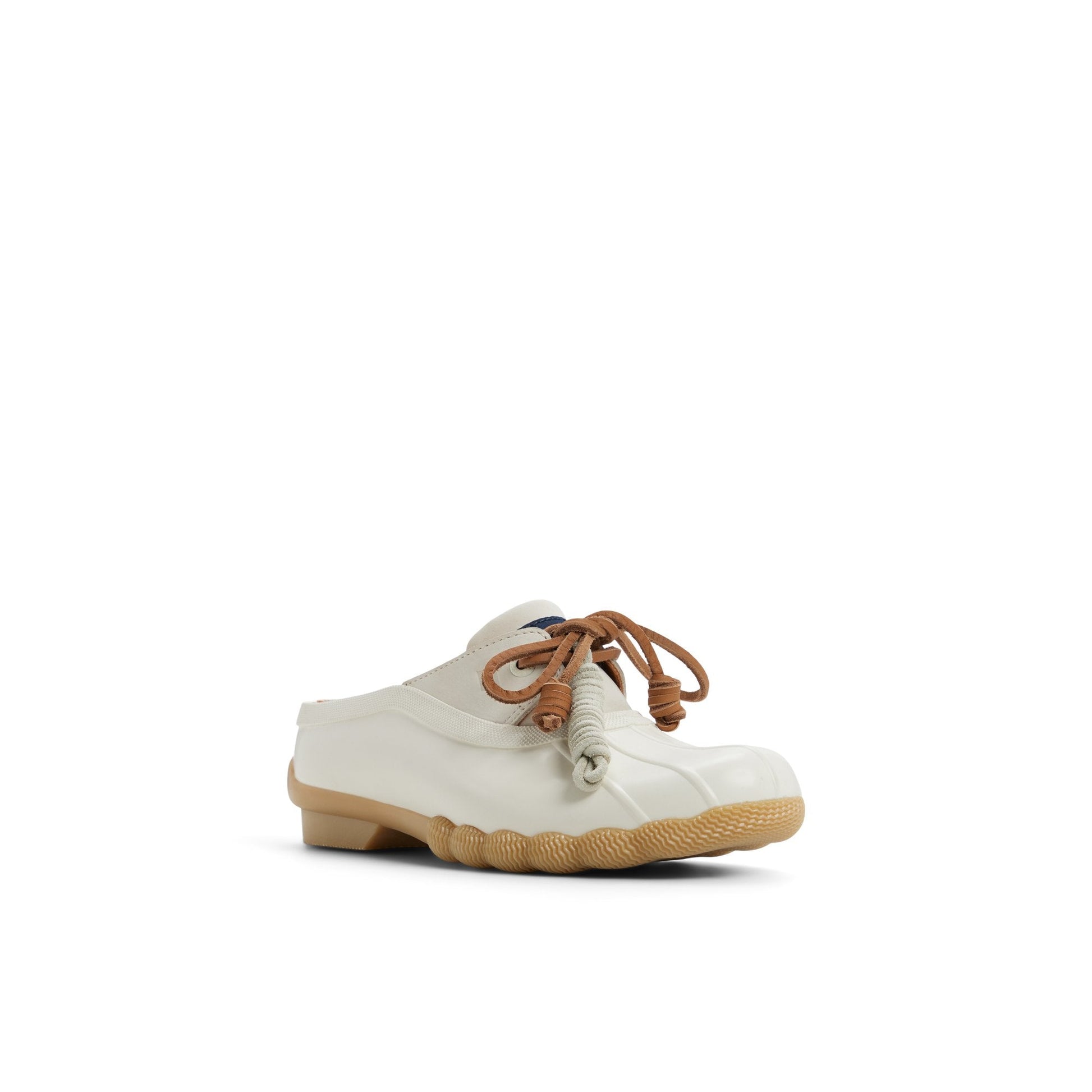 Sperry Saltwater Duck Mule Clog Cream