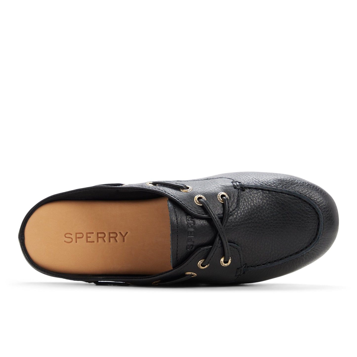 Sperry Slim Boat Mule Black