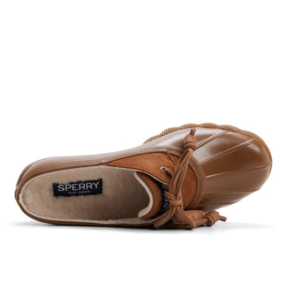 Sperry Saltwater Duck Mule Clog Tan