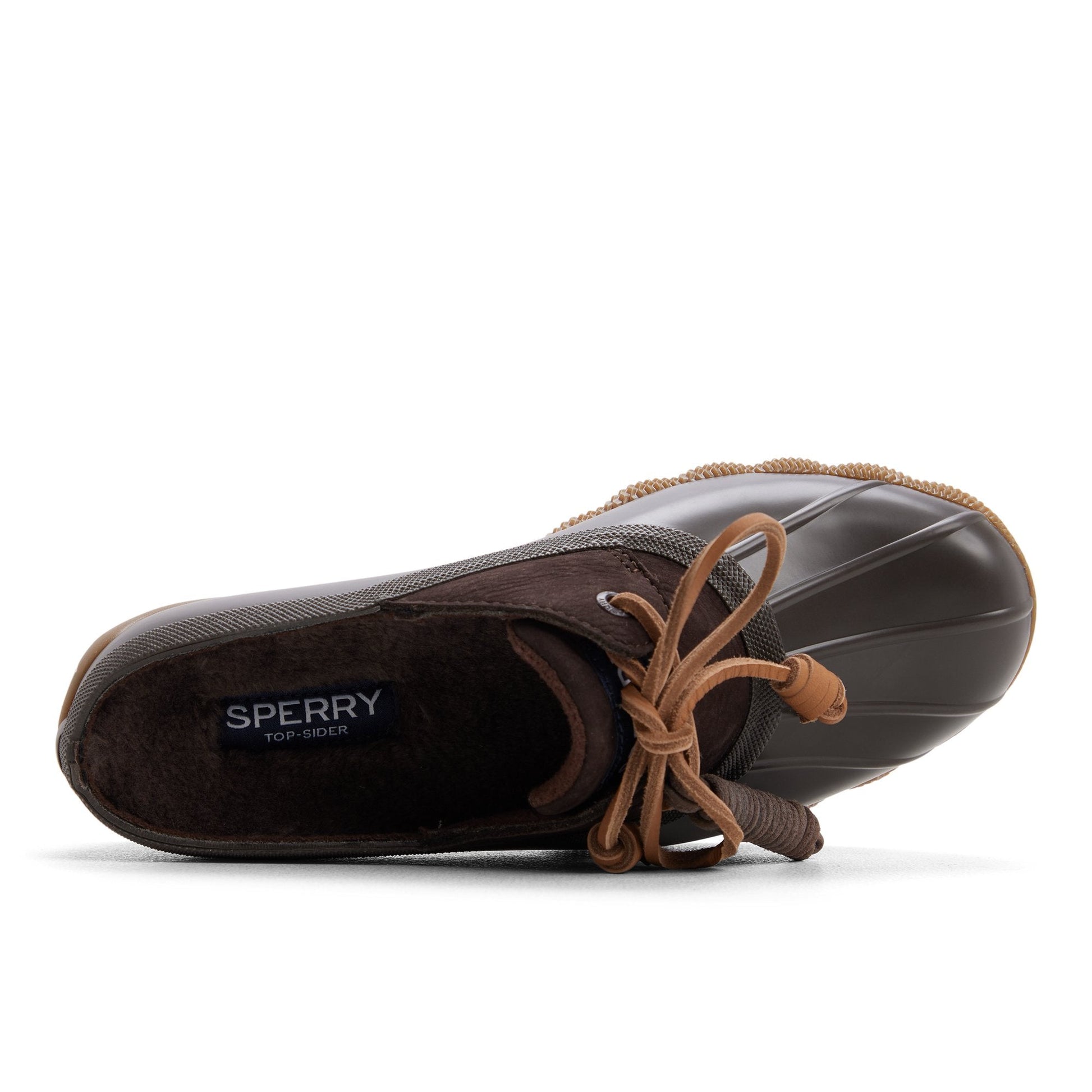 Sperry Saltwater Duck Mule Clog Dark brown