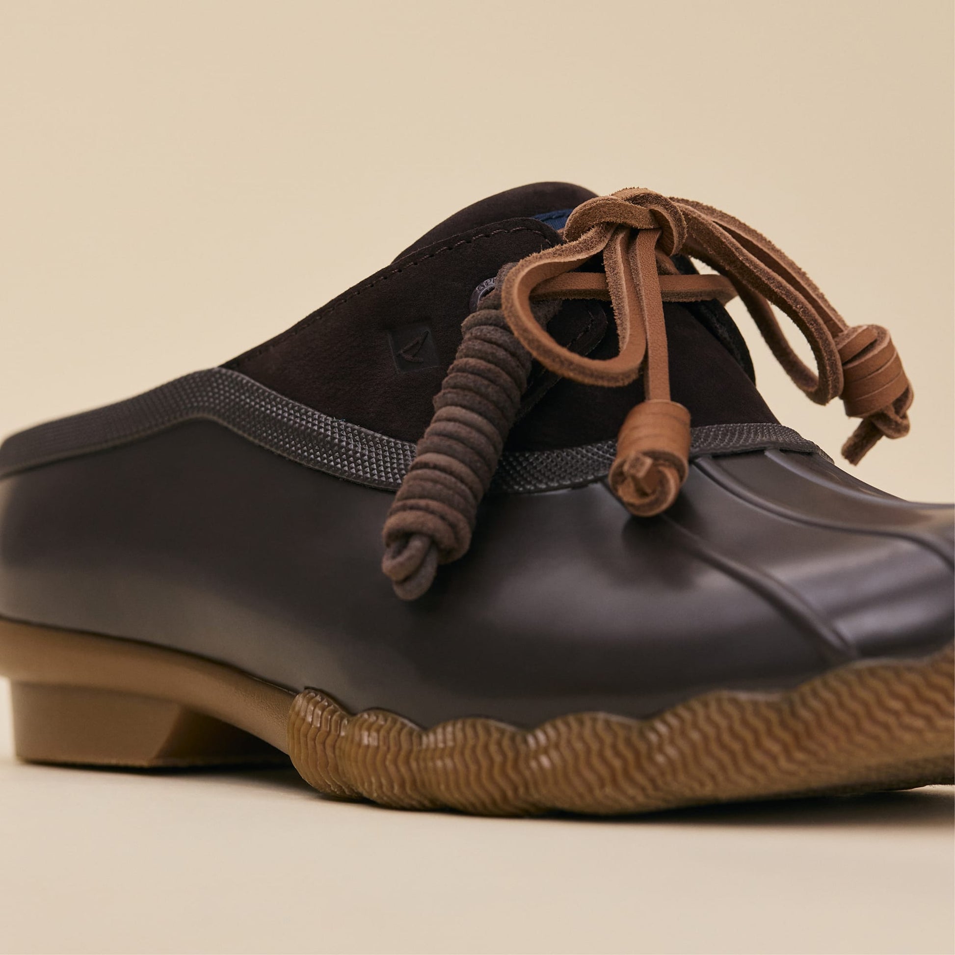Sperry Saltwater Duck Mule Clog Dark brown