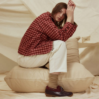 Sperry Saltwater 1 Eye Duck Shoe Bordo