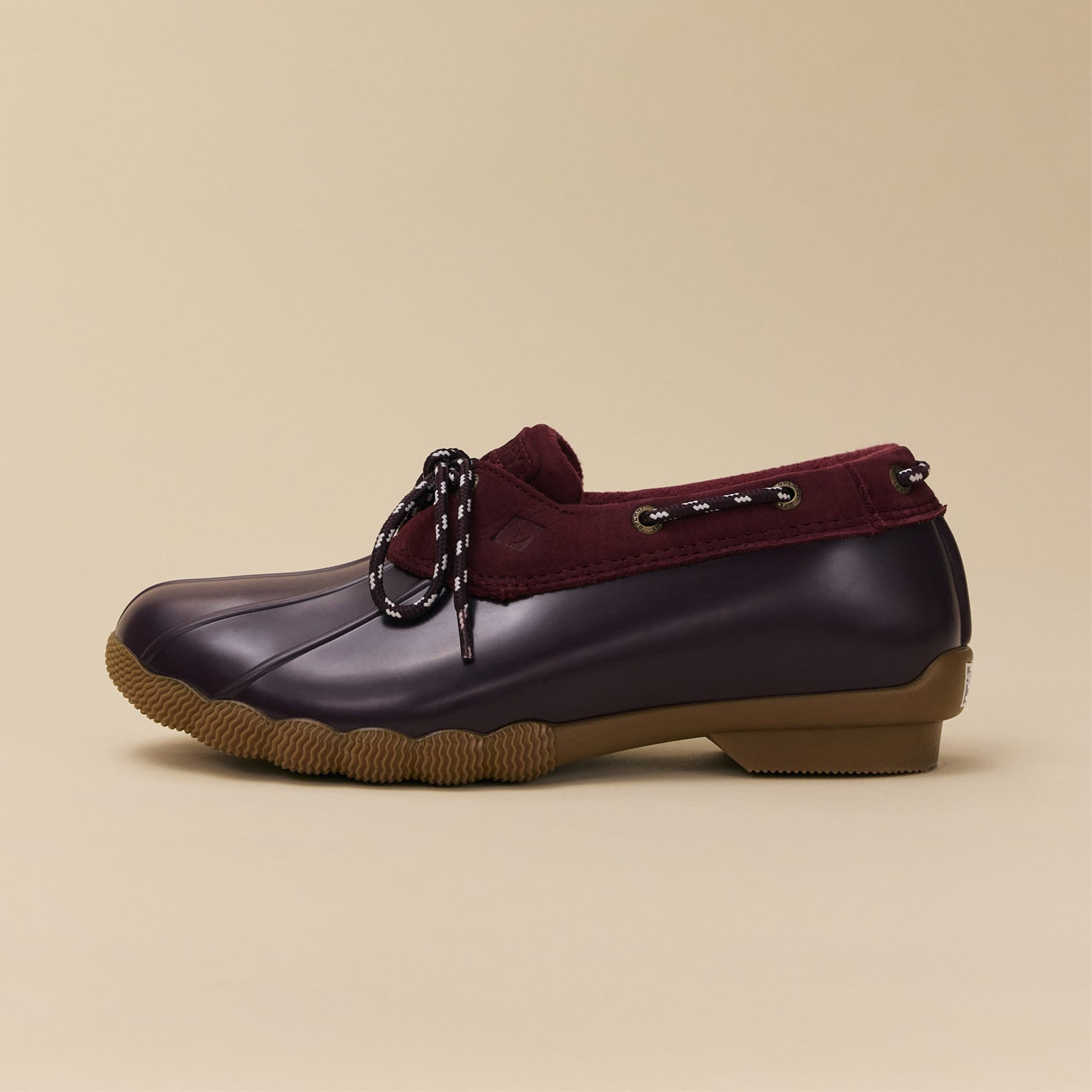 Sperry Saltwater 1 Eye Duck Shoe Bordo