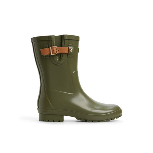 Sperry Drizzle Mid Calf Rain Boot Khaki