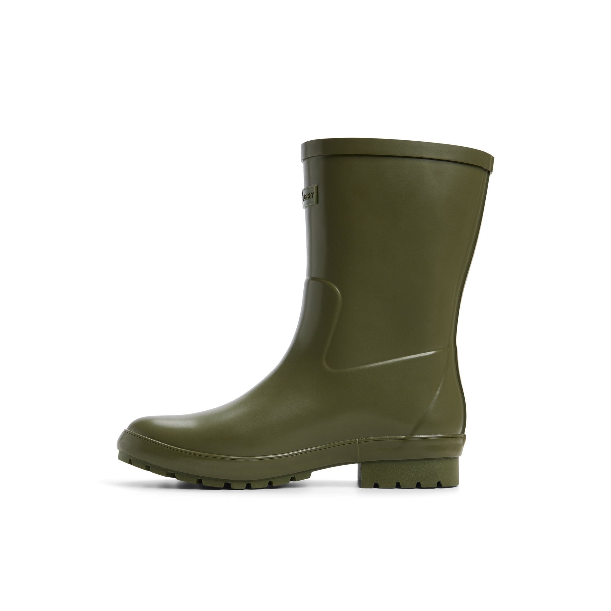 Sperry Drizzle Mid Calf Rain Boot Khaki