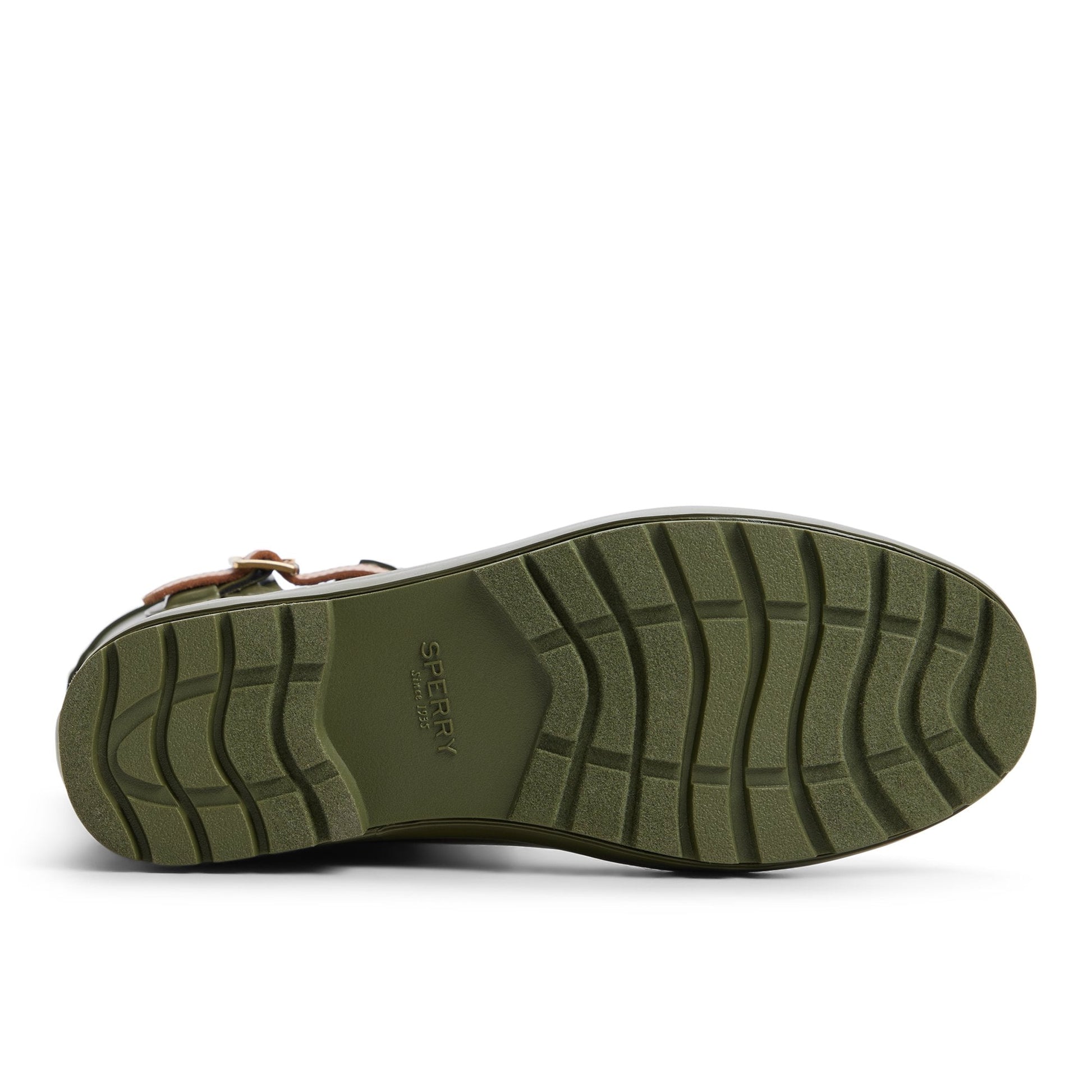 Sperry Drizzle Mid Calf Rain Boot Khaki