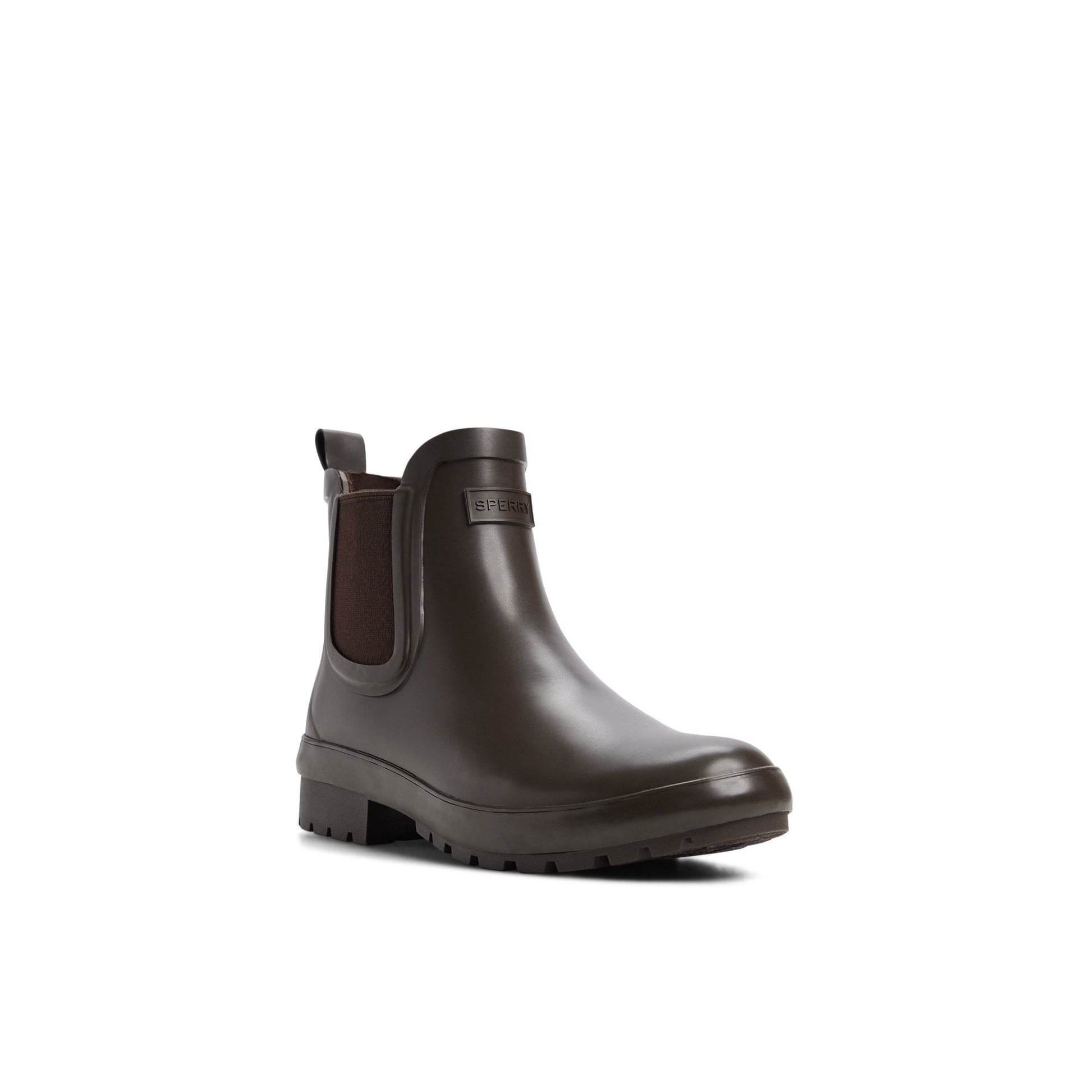 Sperry Drizzle Chelsea Rain Boot Dark brown