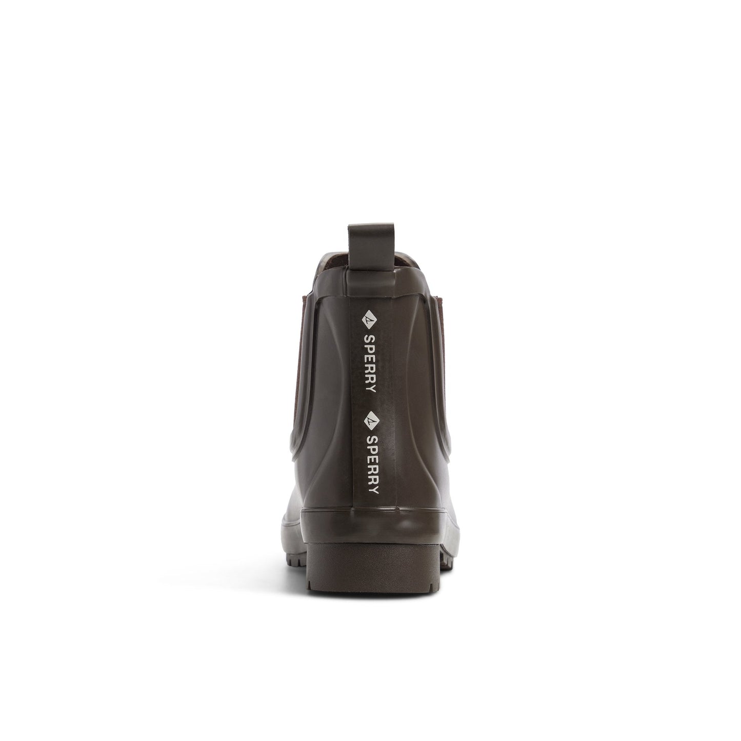 Sperry Drizzle Chelsea Rain Boot Dark brown