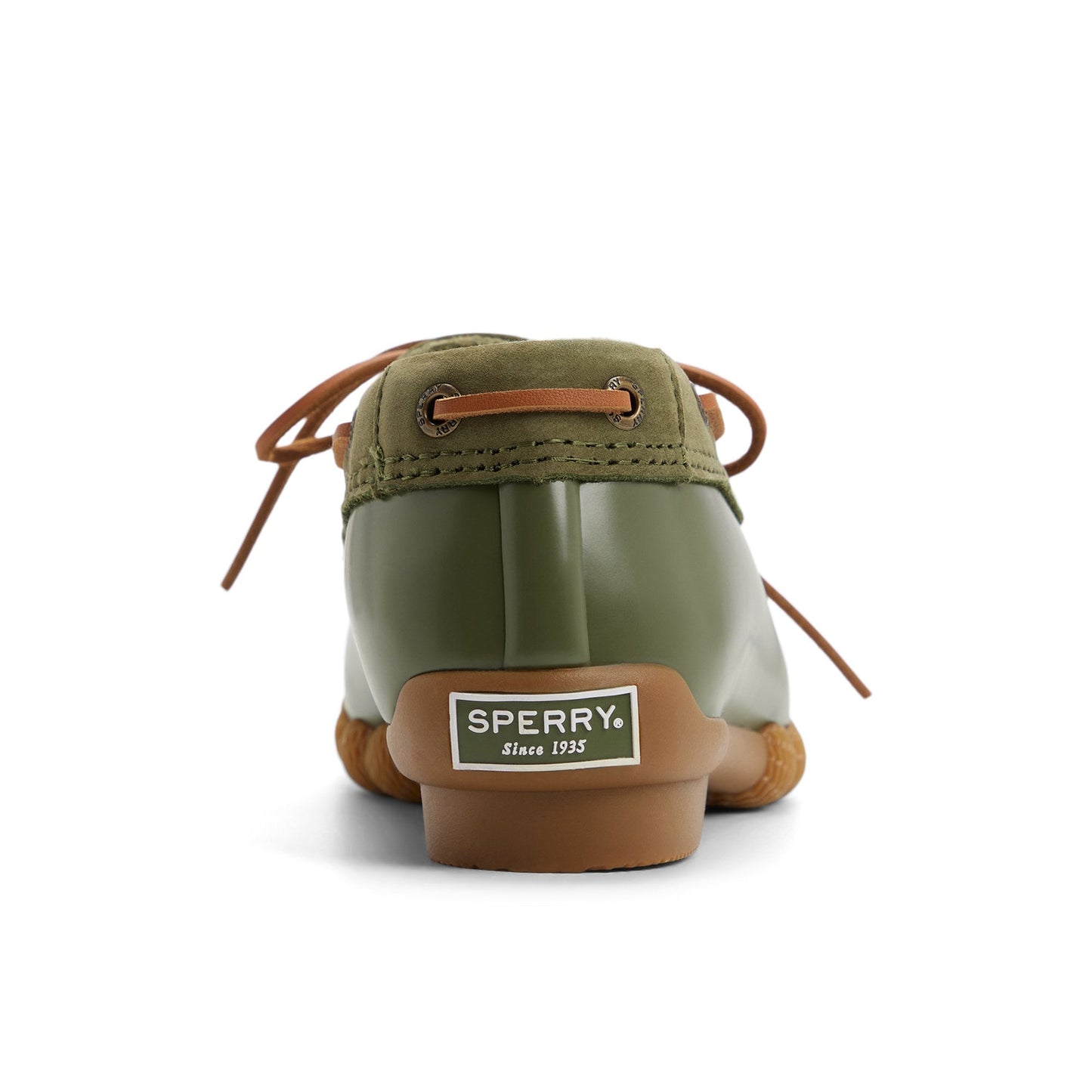 Sperry Saltwater 1 Eye Duck Shoe Olive