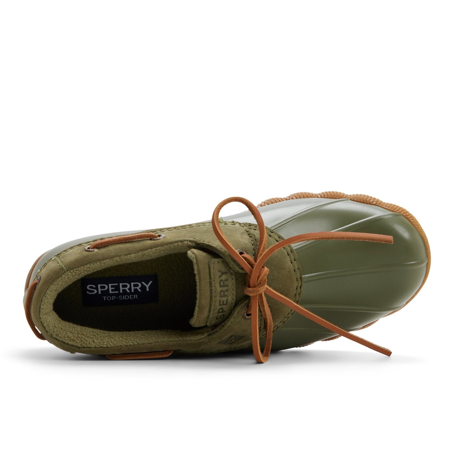 Sperry Saltwater 1 Eye Duck Shoe Olive