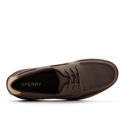 Sperry Hull 3 Eye Boat Shoe Dark brown
