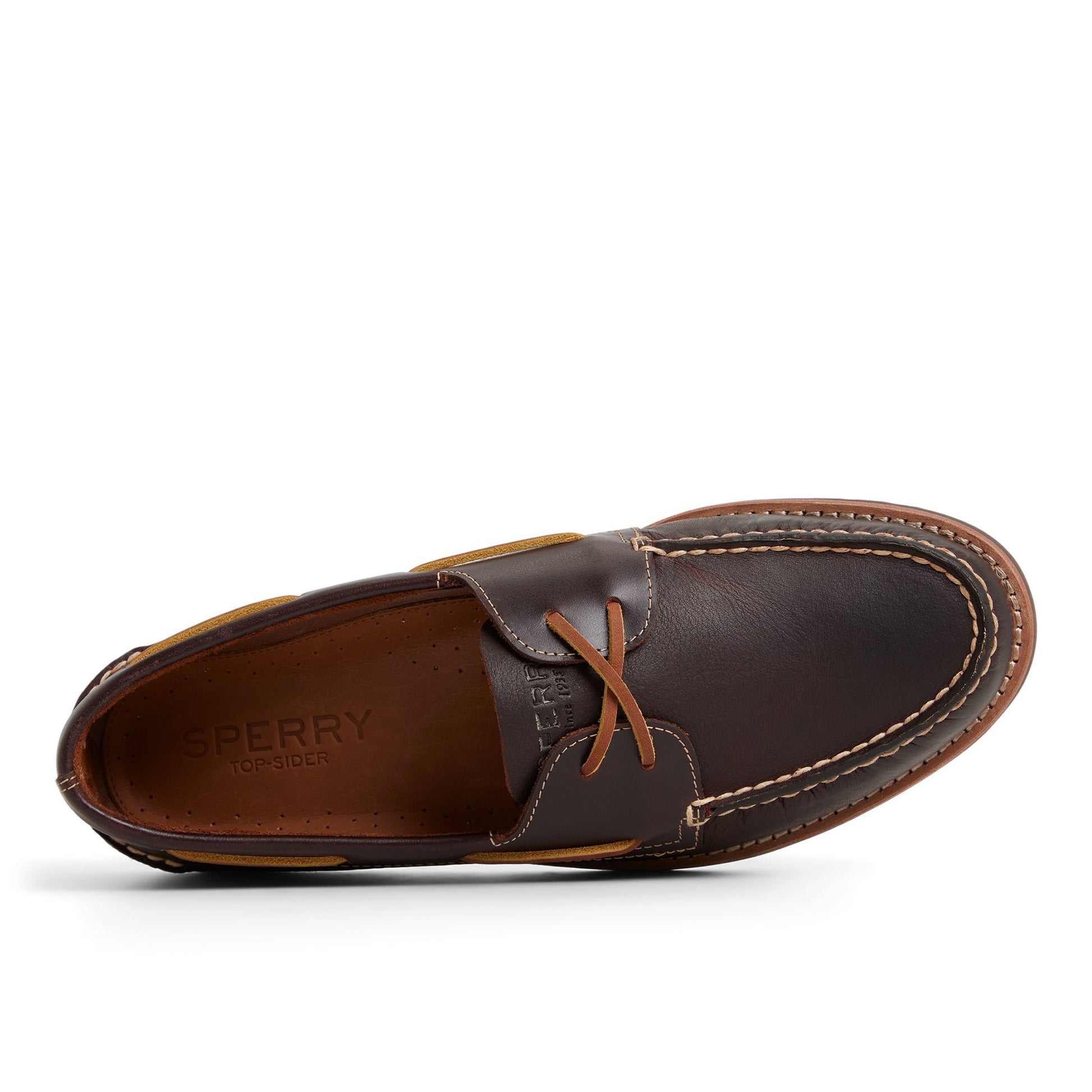 Sperry Authentic Original 2-Eye Ripple Lug Boat Shoe Amaretto