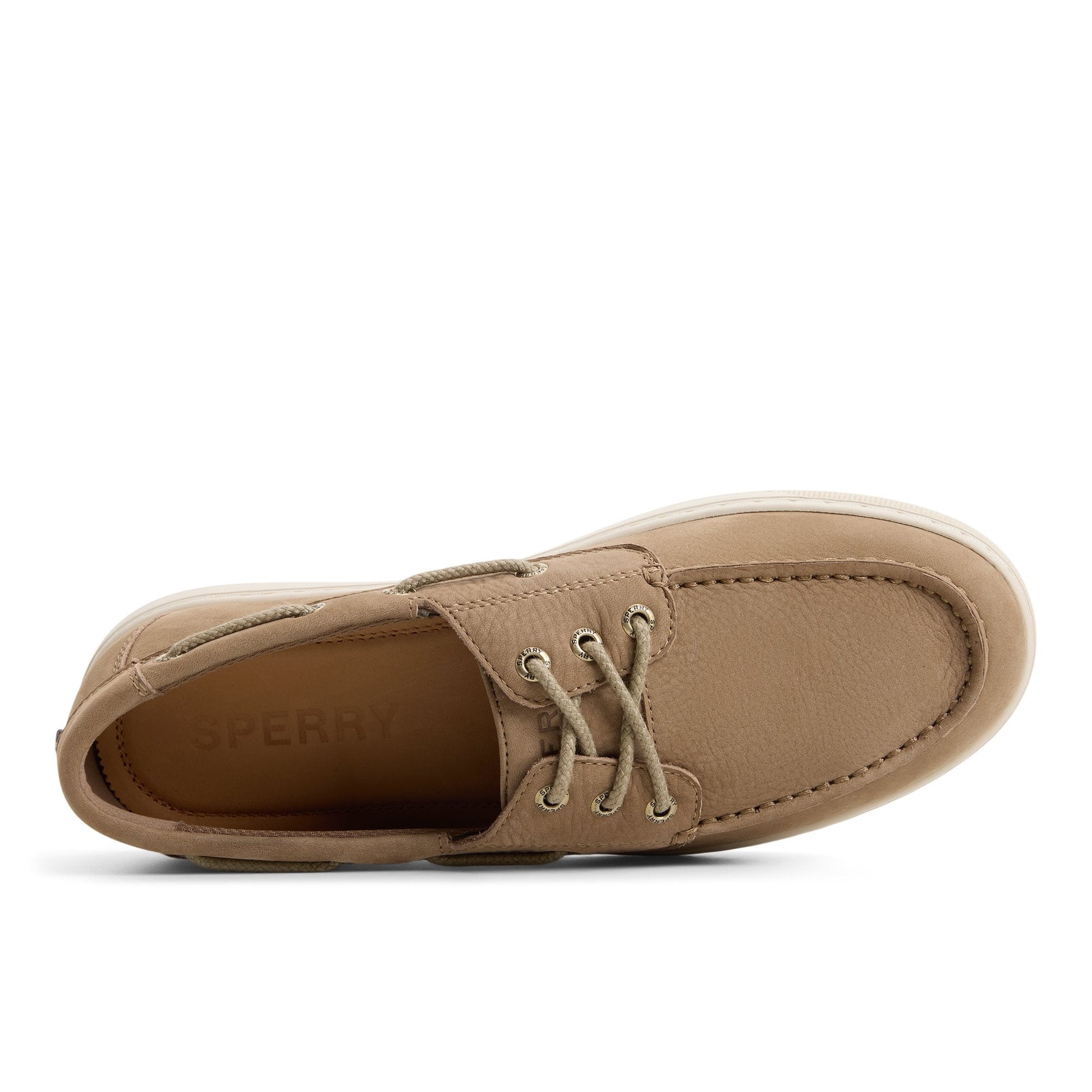 Sperry Como Moc Cup Sole Boat Shoe Taupe