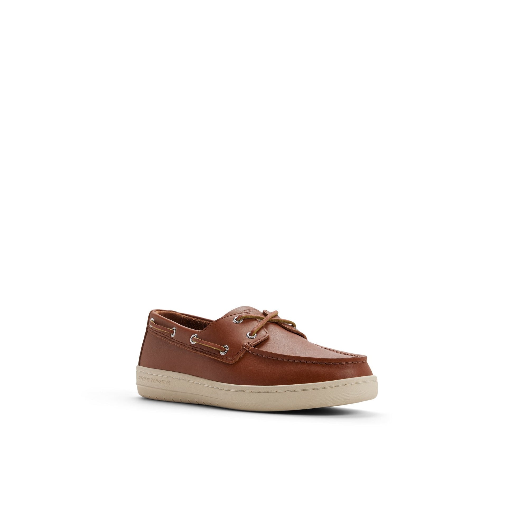 Sperry Strake 2 Eye Boat Shoe Sneaker Open tan