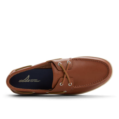 Sperry Strake 2 Eye Boat Shoe Sneaker Open tan