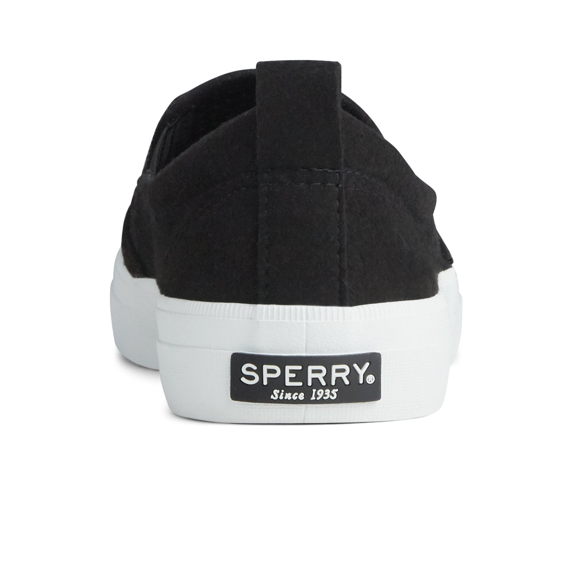 Sperry Crest Twin Gore Perforated Slip On Sneaker Black