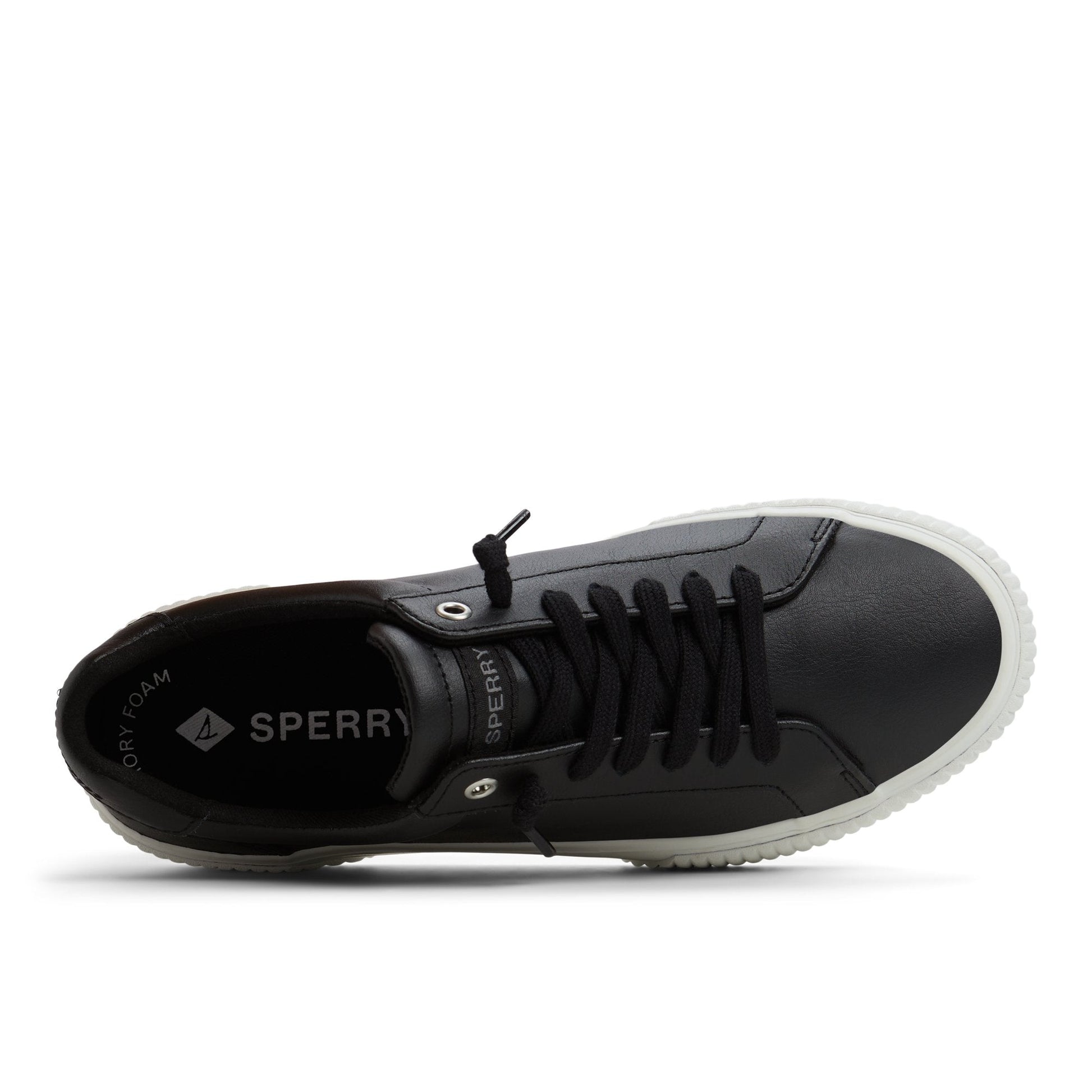 Sperry Bermuda Lace to Toe Platform Sneakers Black