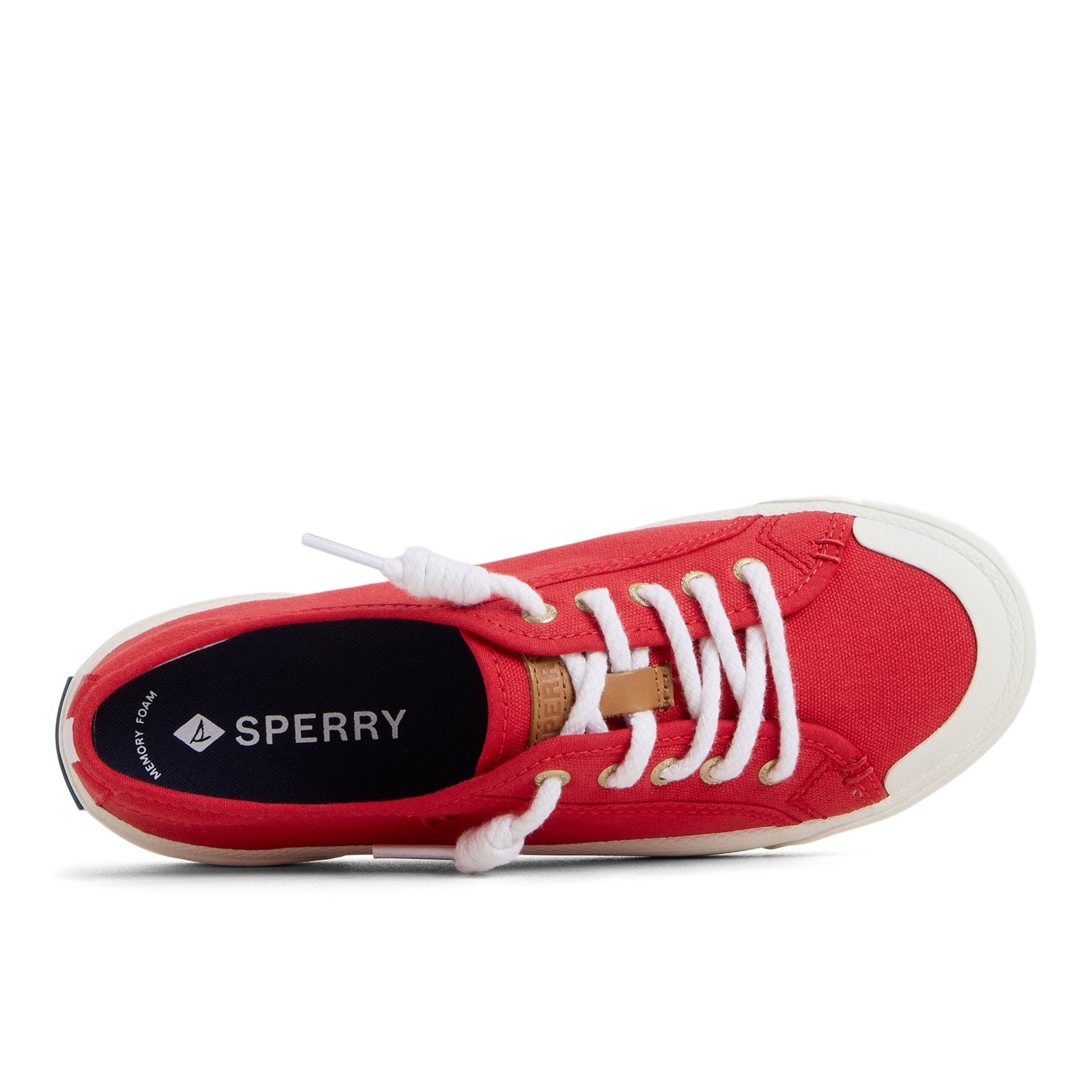 Sperry Pierwave 2 Lace to Toe Sneaker Red