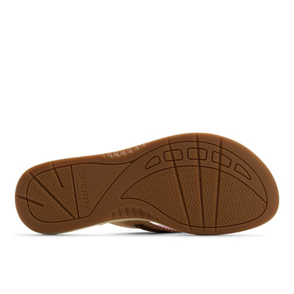 Sperry Seafish Flip Flop Sandal Tan