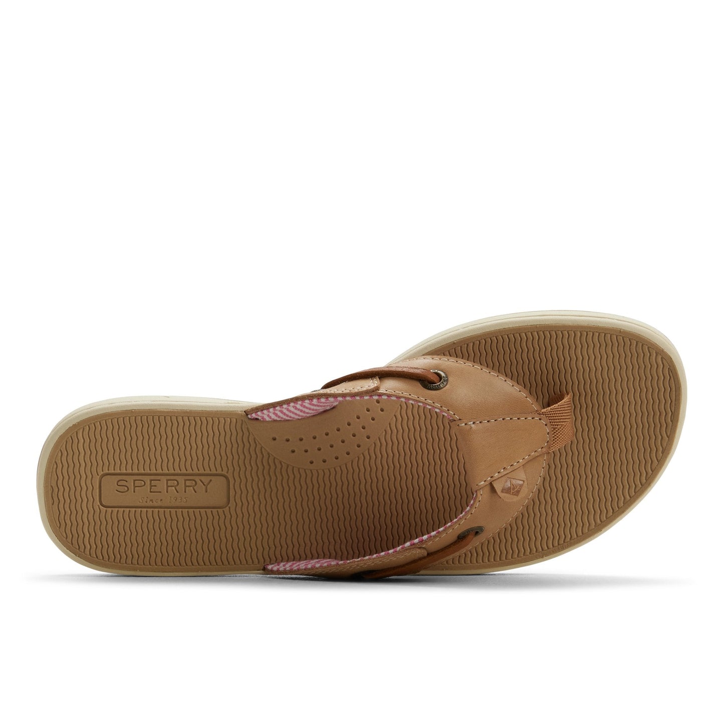 Sperry Seafish Flip Flop Sandal Tan