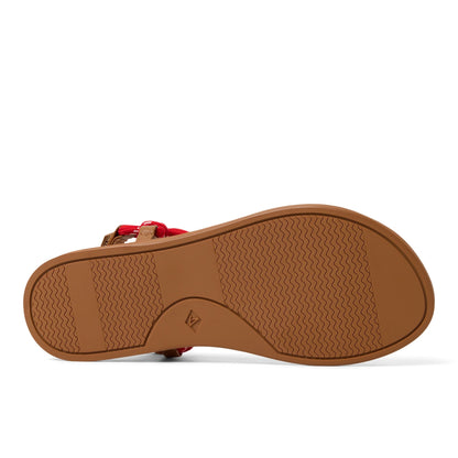 Sperry Isla T-bar Sandals Red