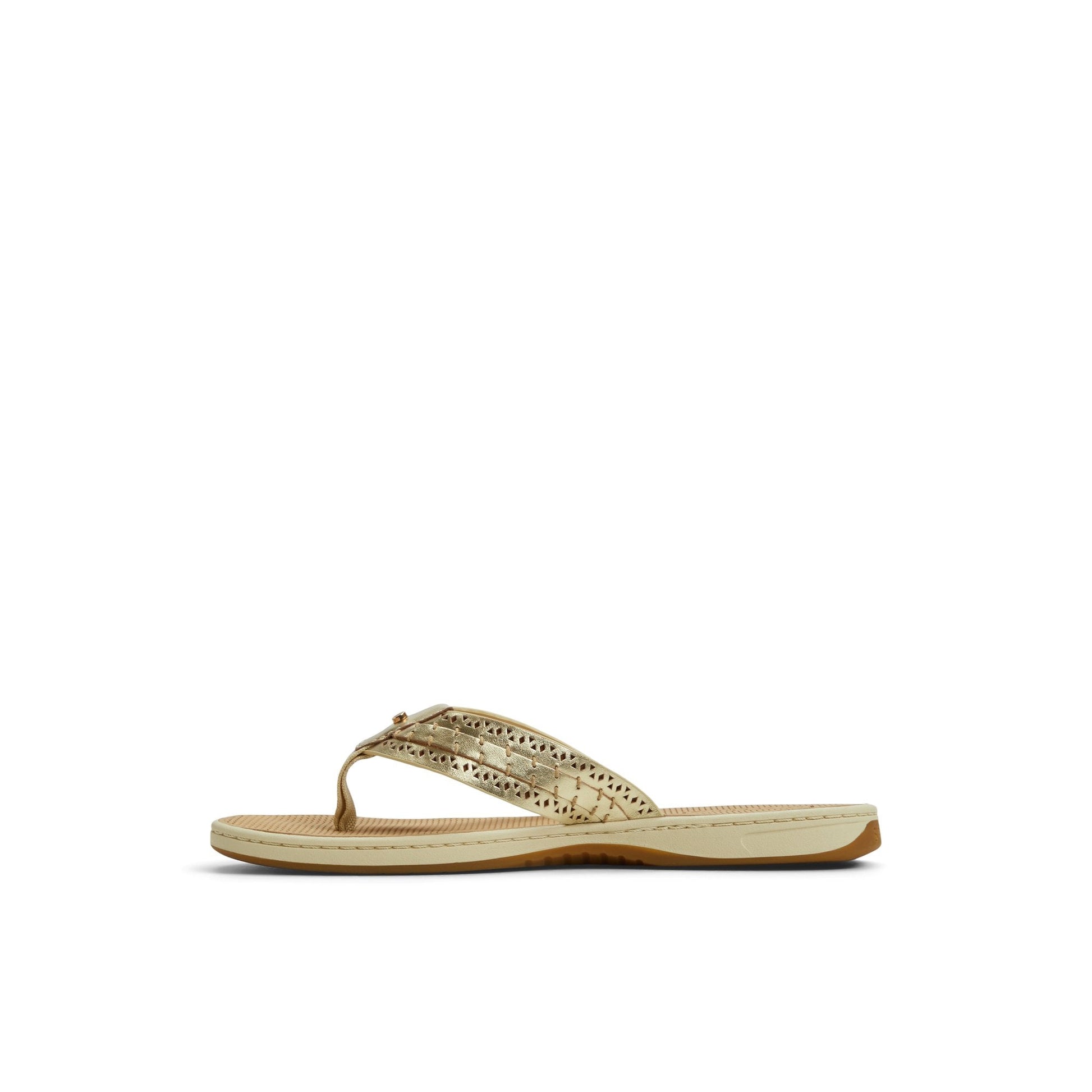 Sperry Seafish 3 Flip Flop Sandal Gold