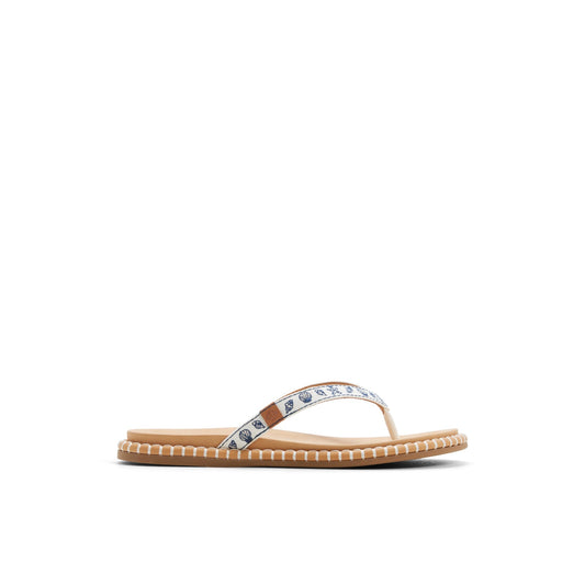 Sperry Isla Thong Embroider Sandal White/blue