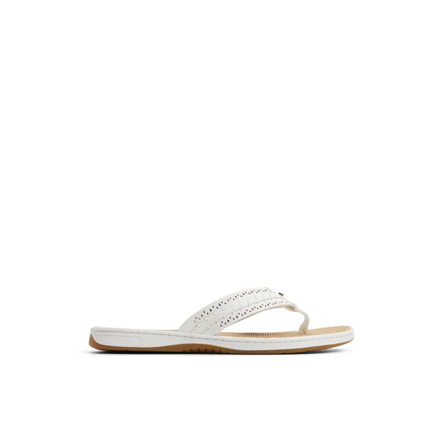 Sperry Seafish 3 Flip Flop Sandal White
