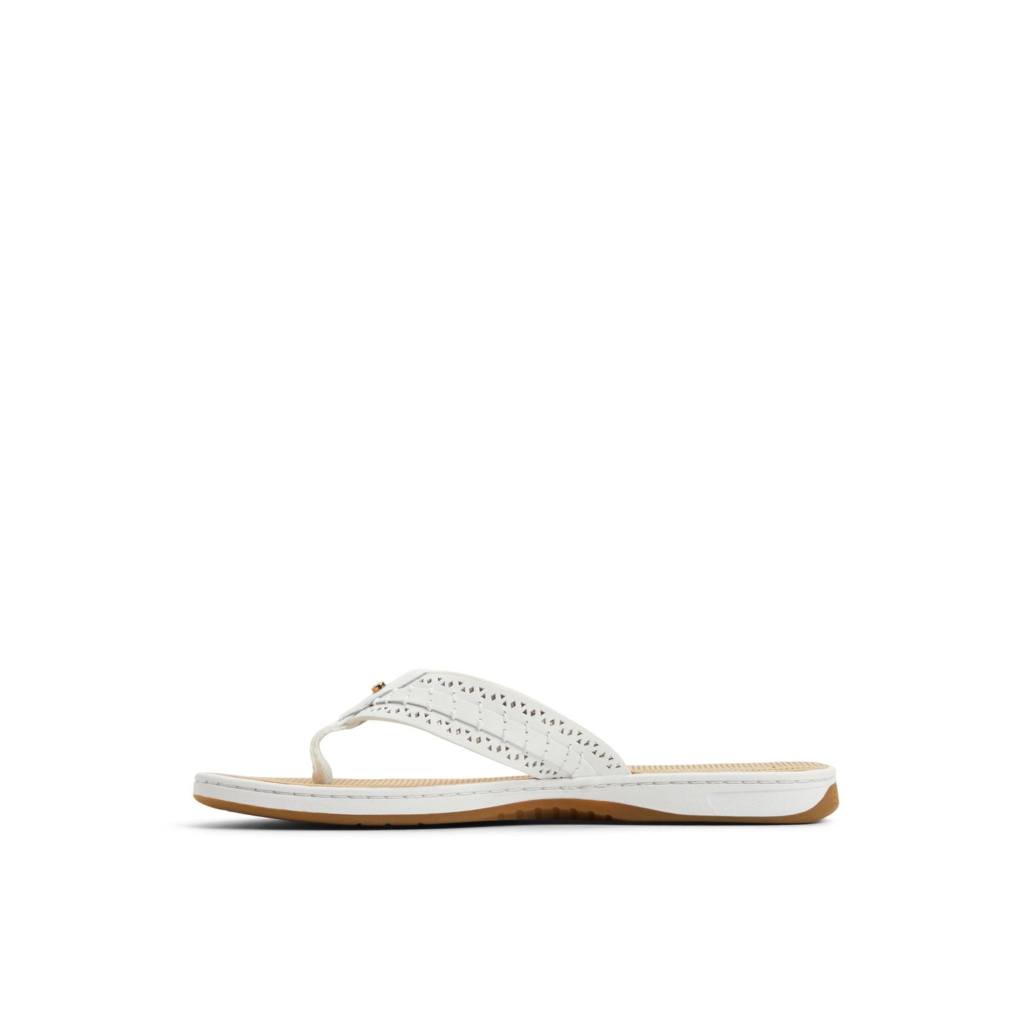 Sperry Seafish 3 Flip Flop Sandal White