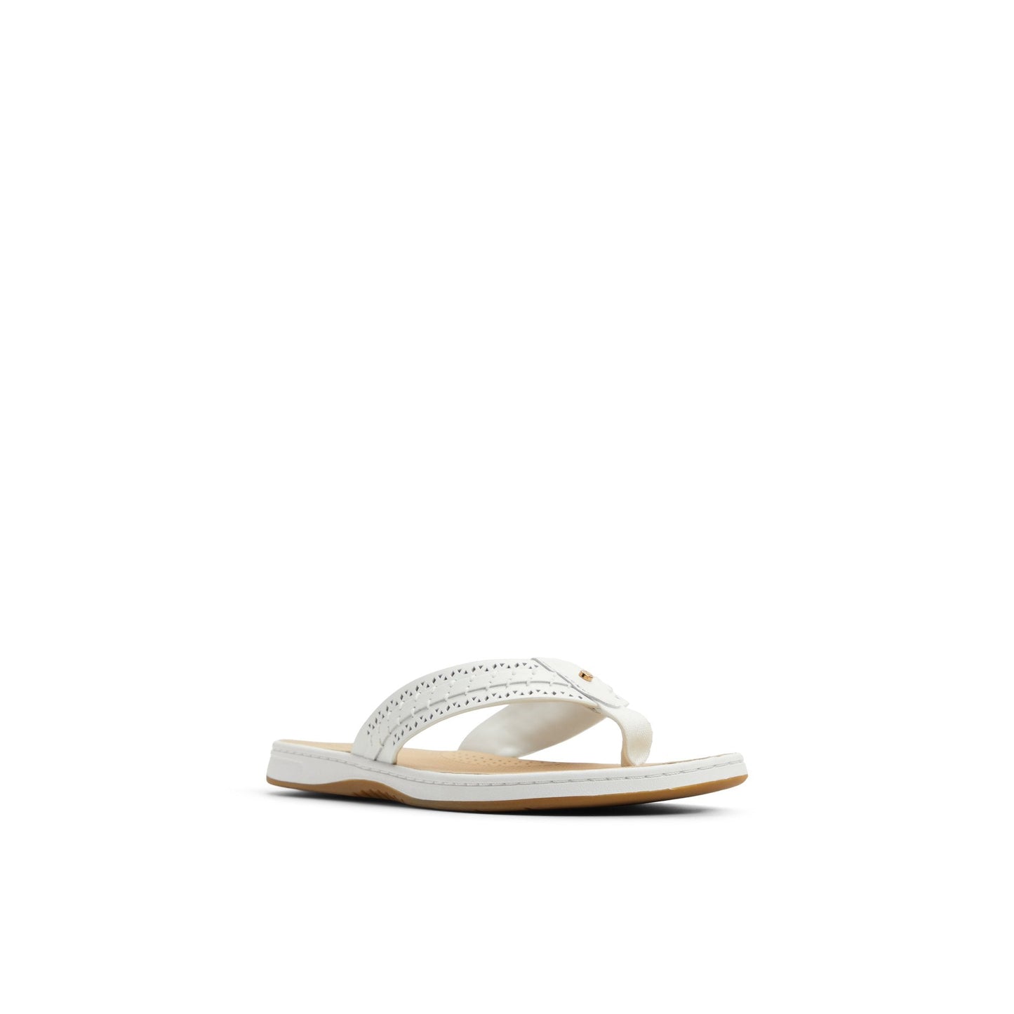 Sperry Seafish 3 Flip Flop Sandal White
