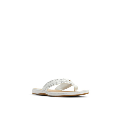 Sperry Seafish 3 Flip Flop Sandal White