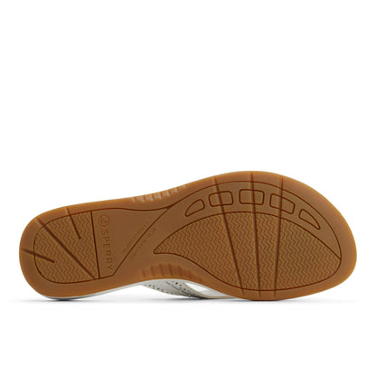Sperry Seafish 3 Flip Flop Sandal White